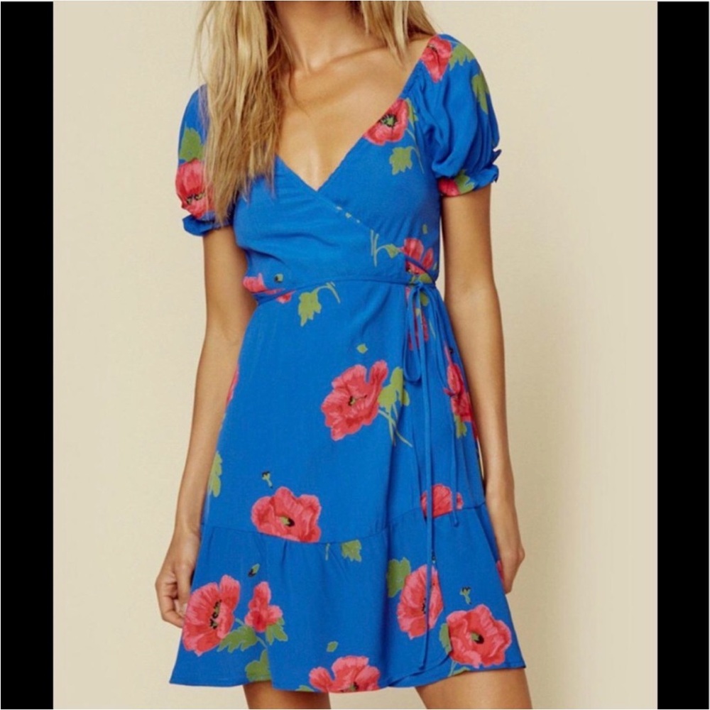 Flynn Skye Blue Floral Mini Dress